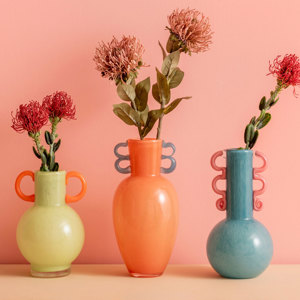 Present Time Vase Fiesta Large Peach Orange